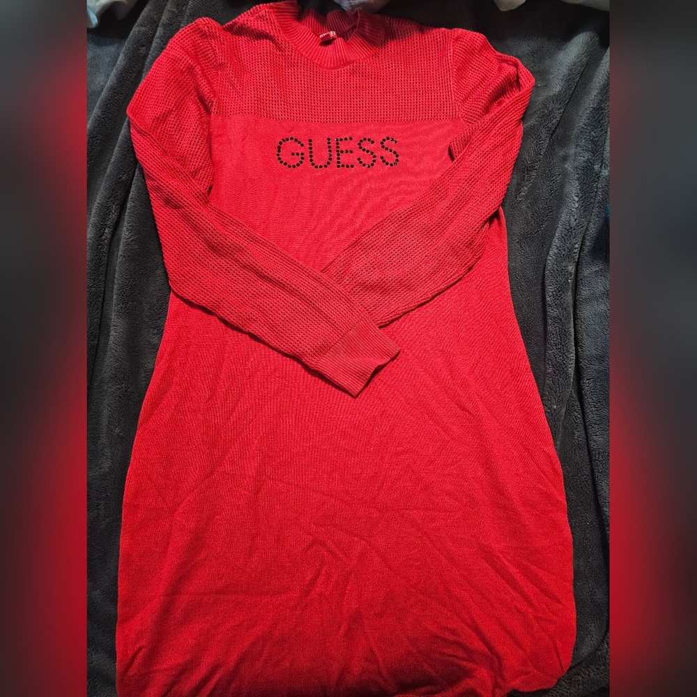 Red Guess dress